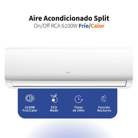 Aire Acondicionado Split RCA 6100W Frío/Calor RP6100F