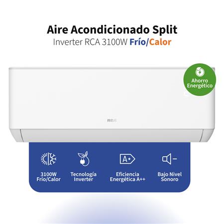 Aire Acondicionado Split Inverter RCA 3100W Frío/Calor TP3100INV